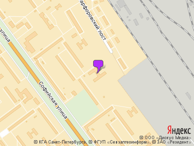 Карта спб софийская 4